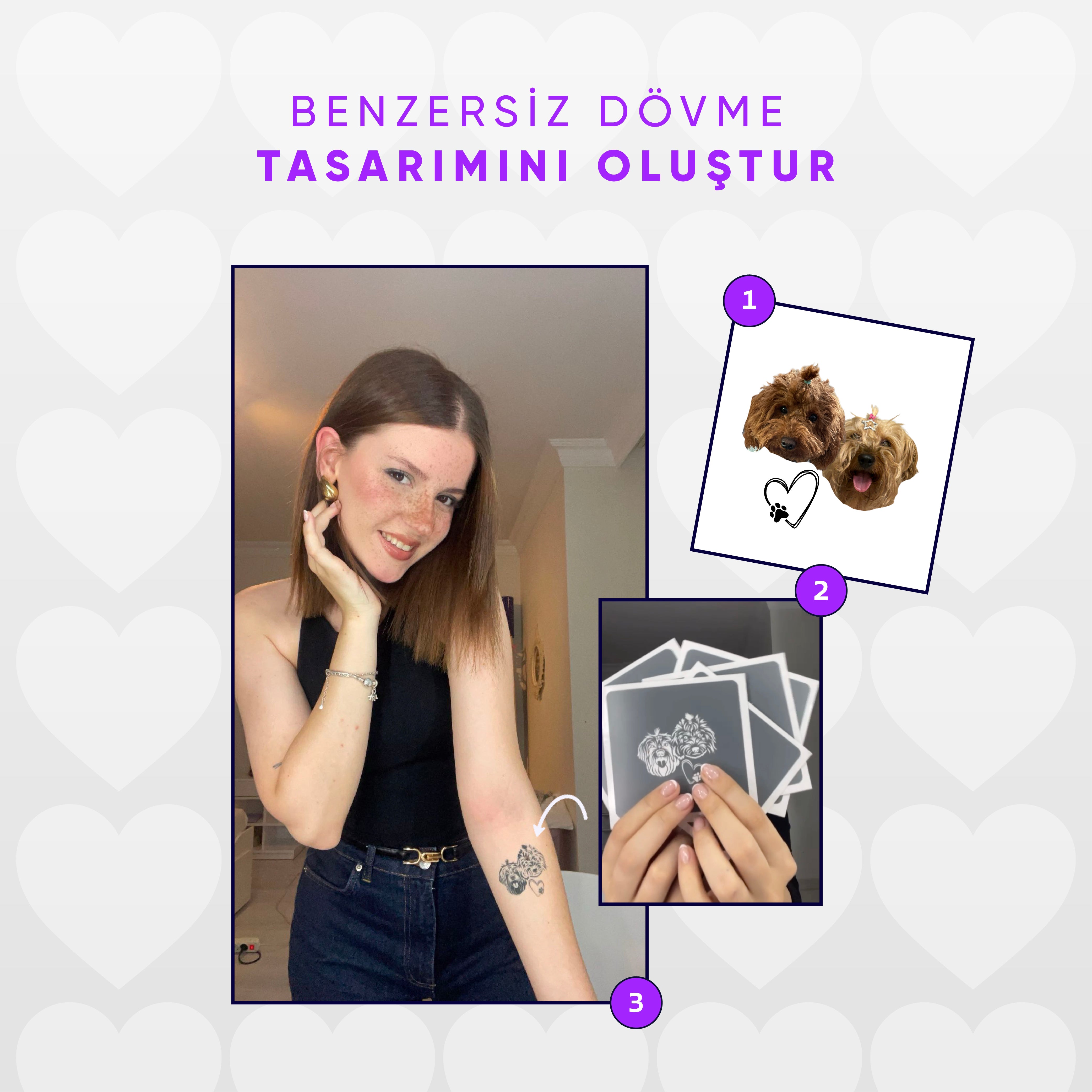 Geçici Fotoğraf Dövmesi 5x10cm